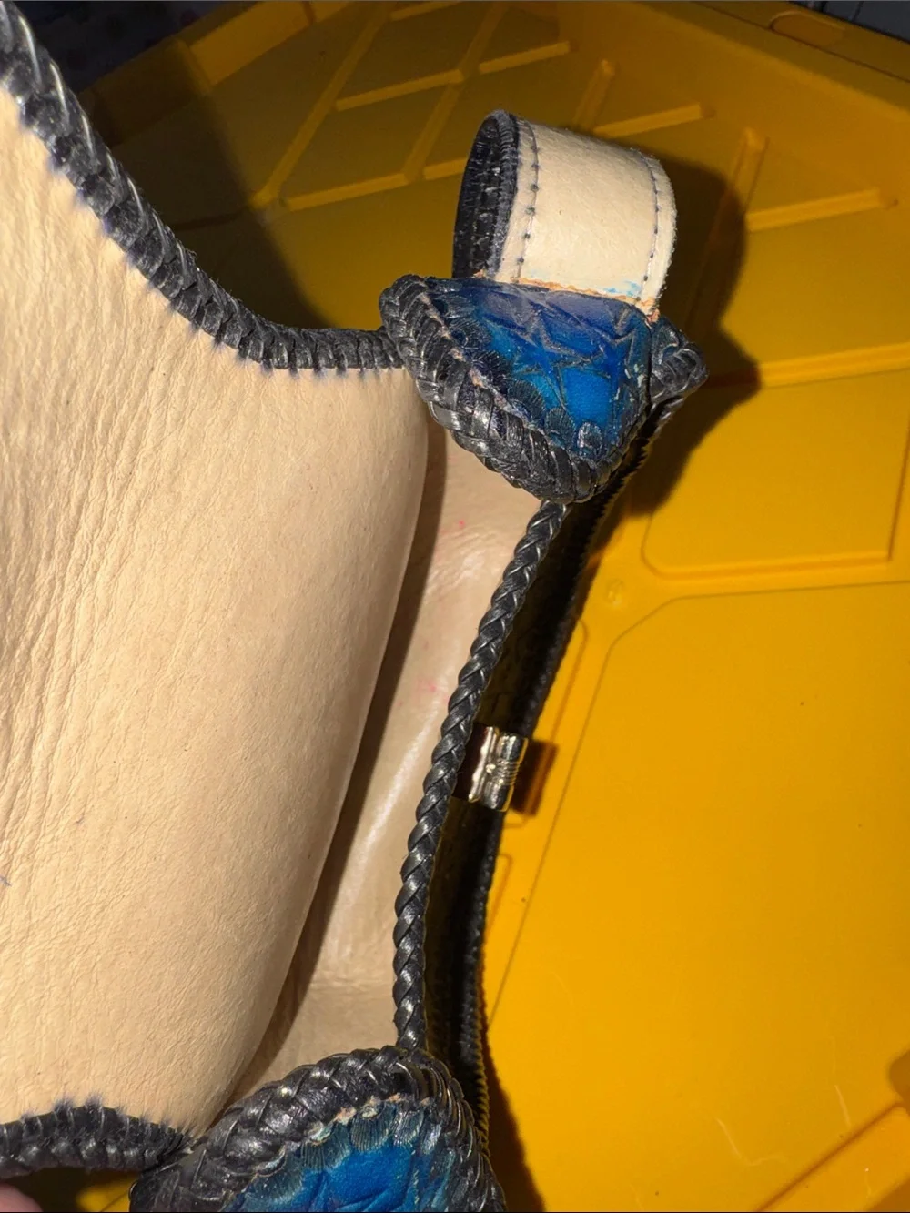 Navy Star Embossed “Amber” Crossbody Bag